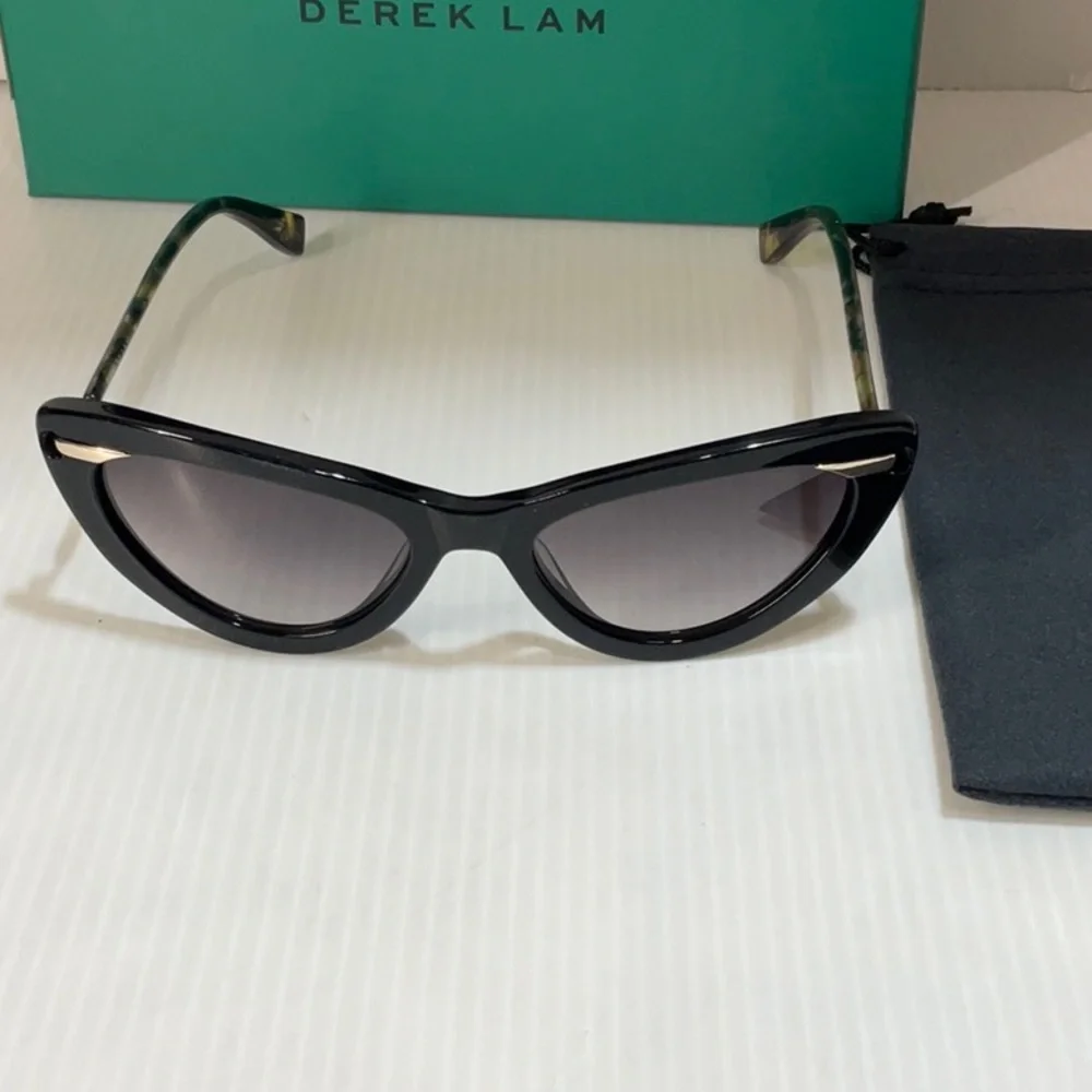 Derek Lam Black Cat Eye Sunglasses